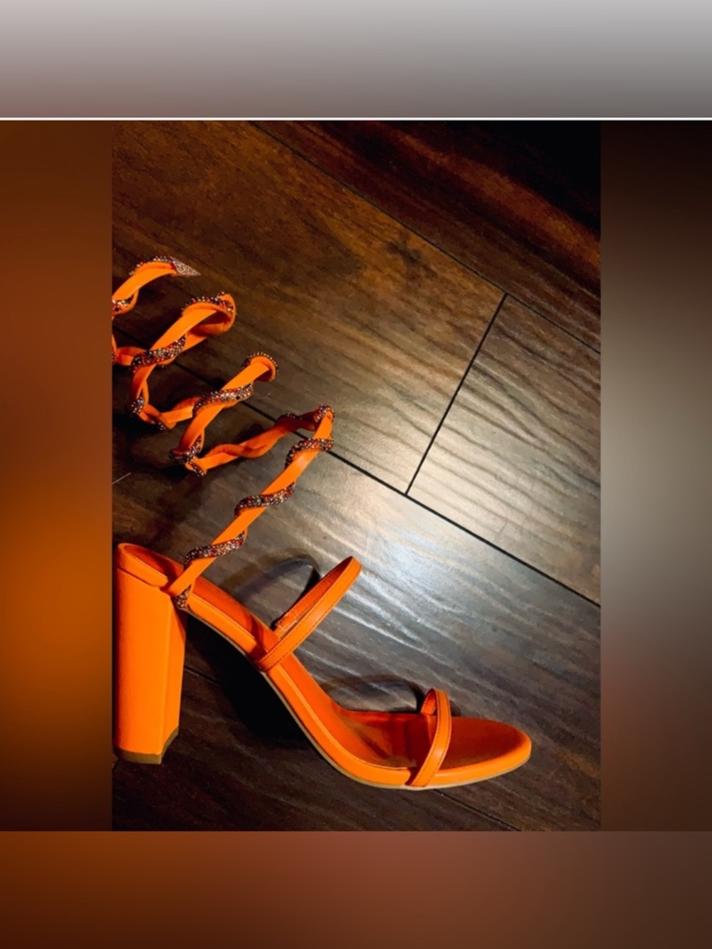 Dani Sunset Drip Rhinestone Heels